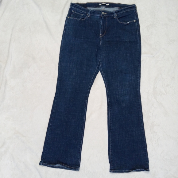 Levi's Denim - Levi's Classic Bootcut Curvy Fit Dark Denim Jeans size 12S